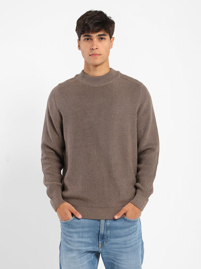 Structured Mock Neck Pullover