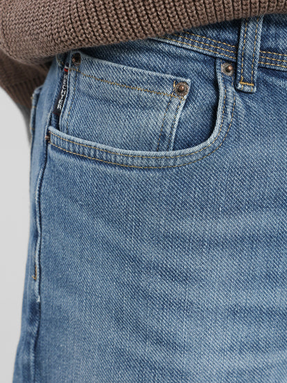 Washed Denim Pants