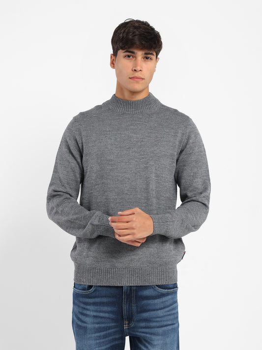 Mock Neck Plain Pullover