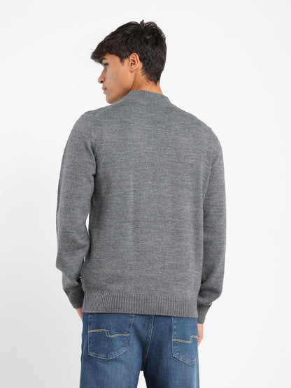 Mock Neck Plain Pullover
