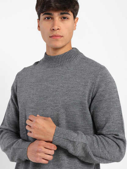 Mock Neck Plain Pullover