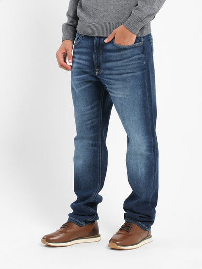 Washed Denim Pants