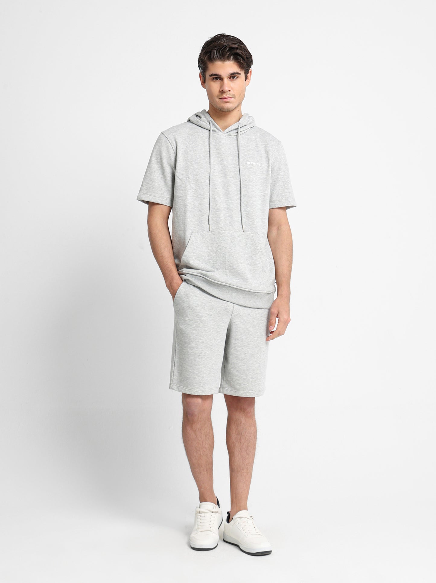 Half Sleeves Hoodie Sweater