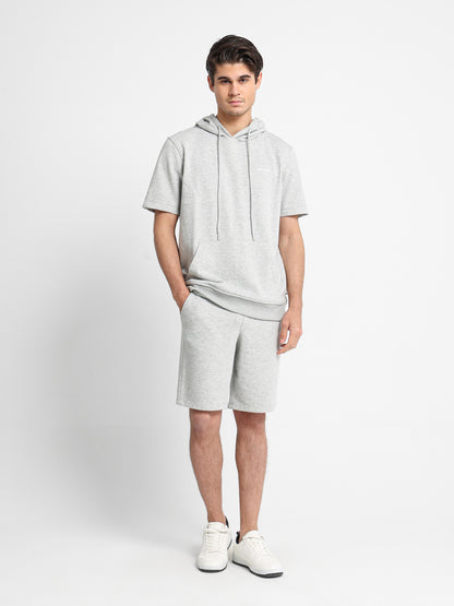 Half Sleeves Hoodie Sweater