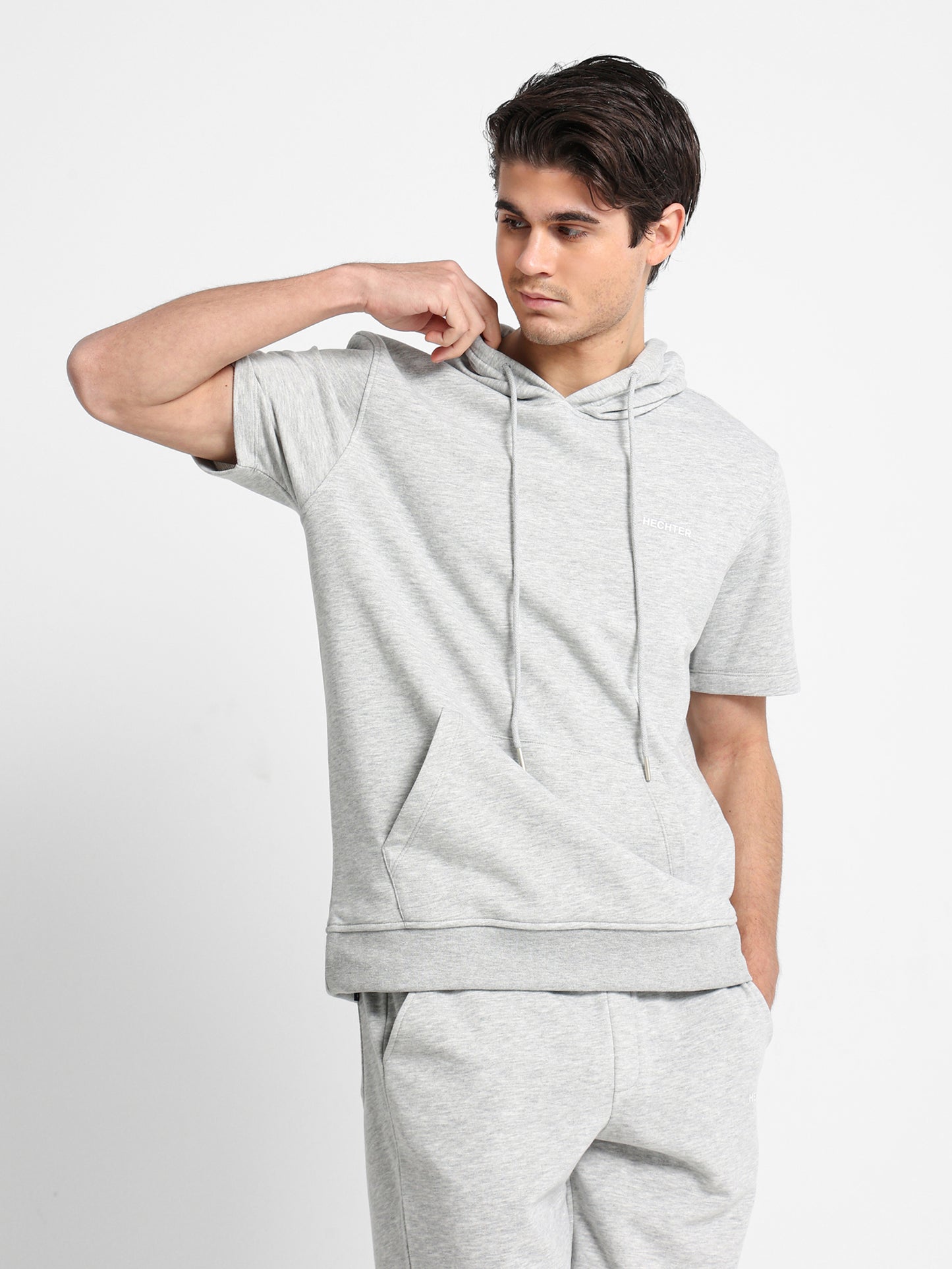 Half Sleeves Hoodie Sweater