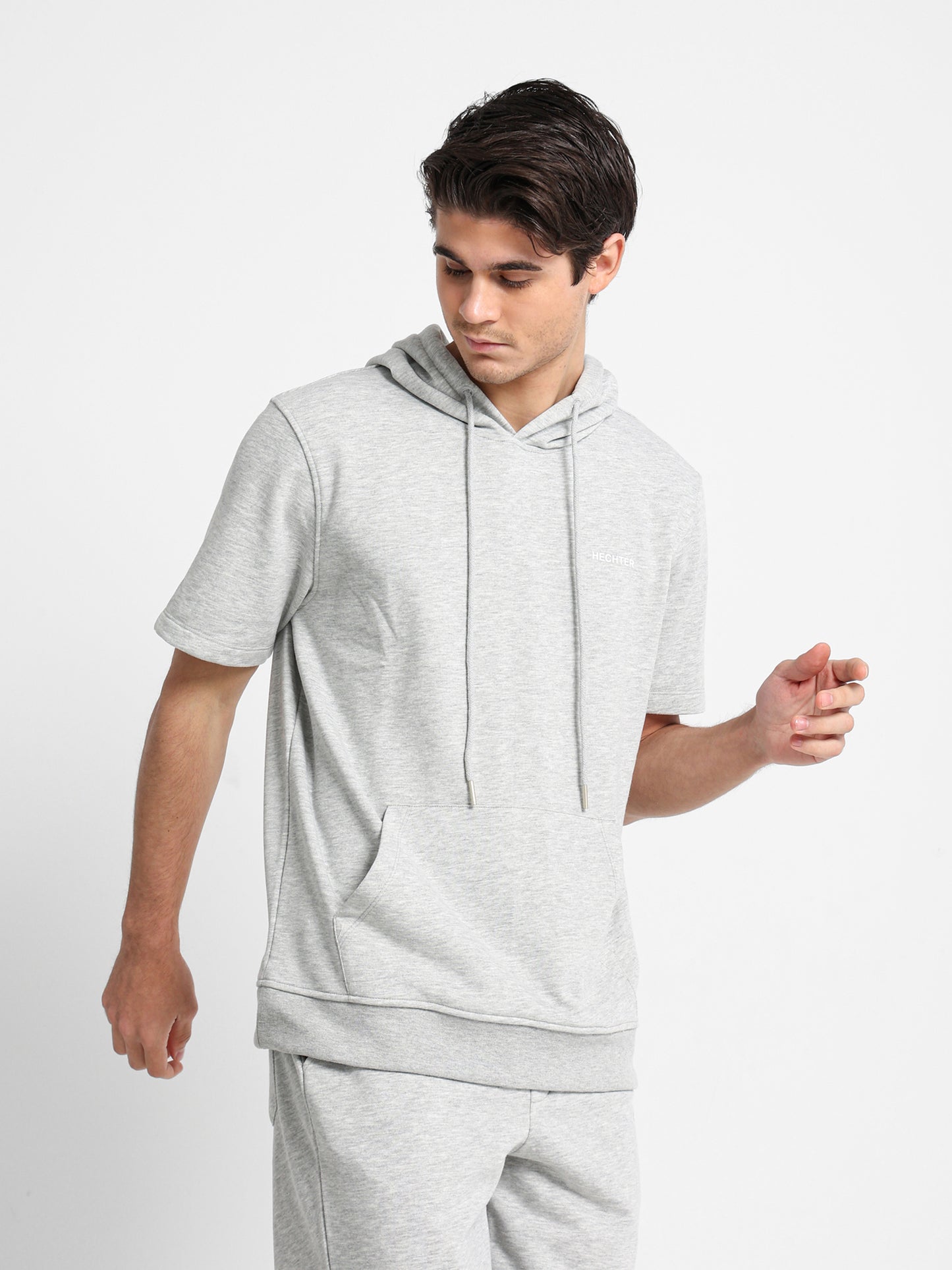 Half Sleeves Hoodie Sweater