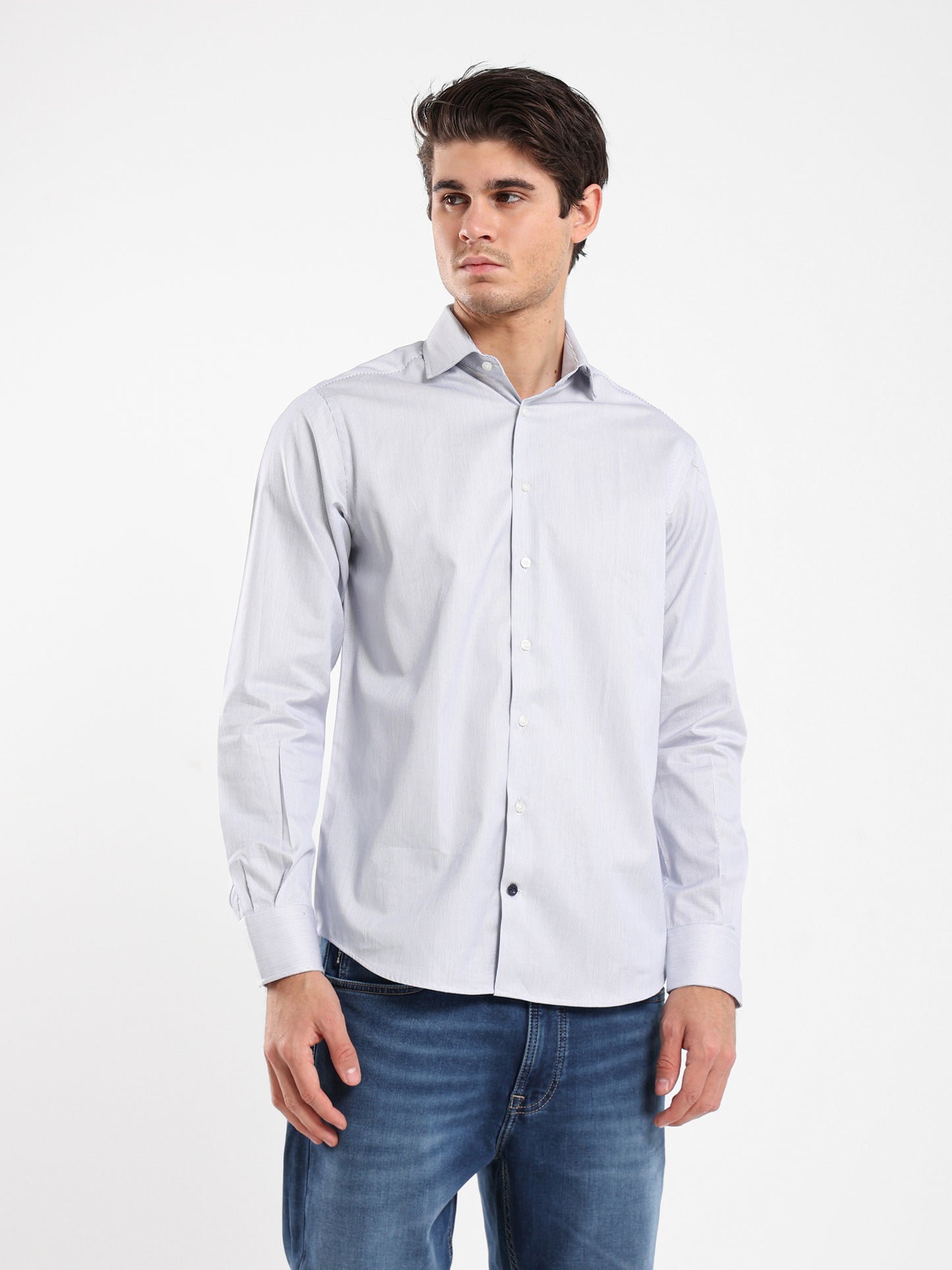 Kent Collar Long Sleeves Shirt