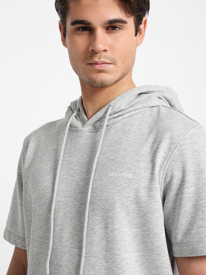 Half Sleeves Hoodie Sweater