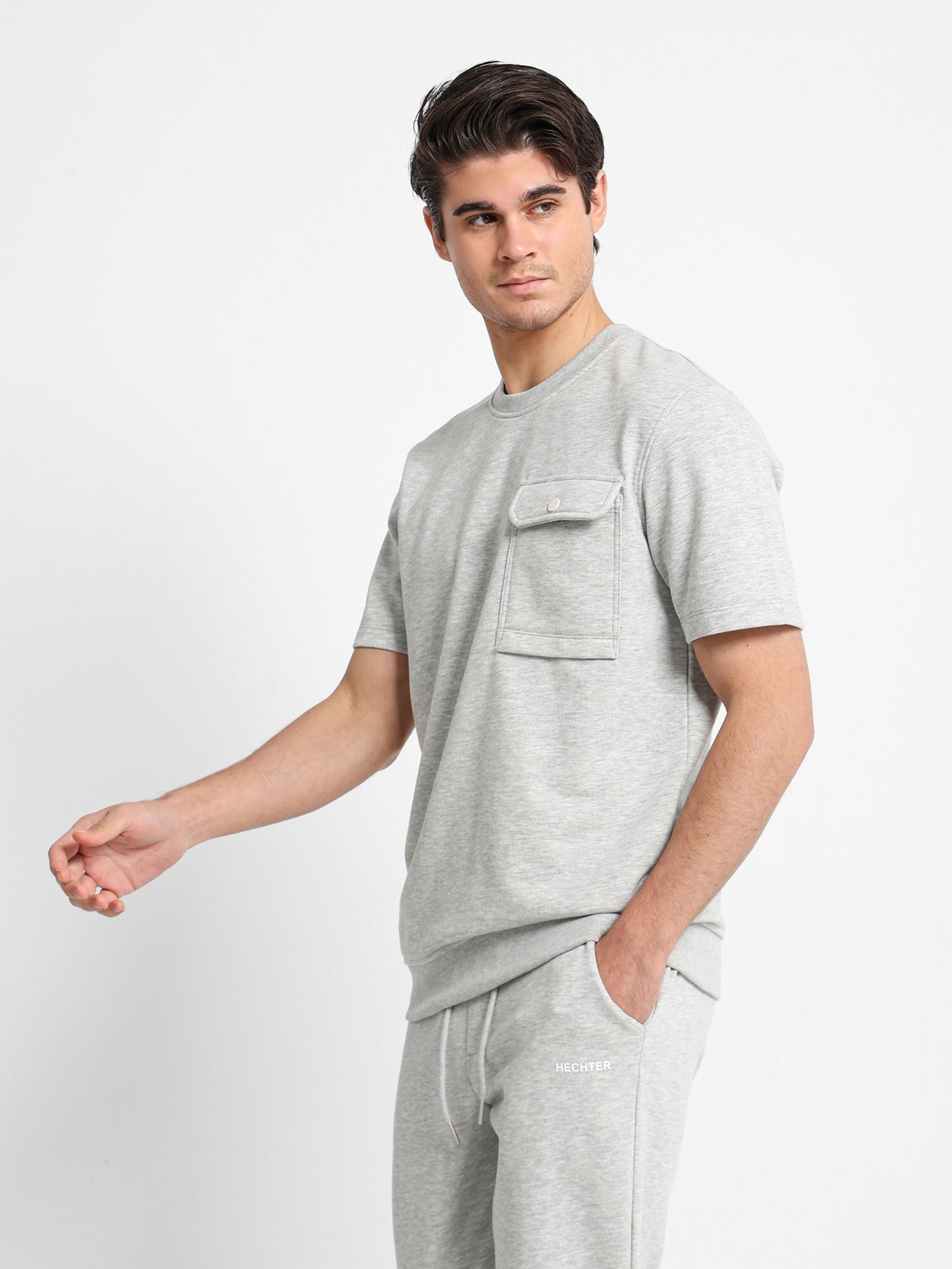 Half Sleeves Round Neck Sweatshirt