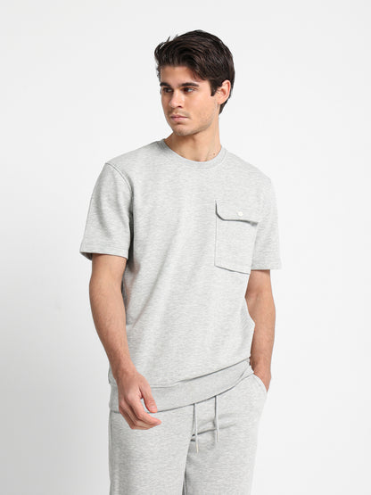 Half Sleeves Round Neck Sweatshirt