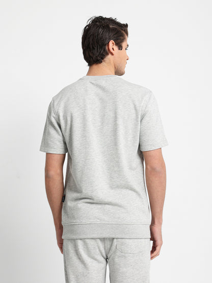Half Sleeves Round Neck Sweatshirt
