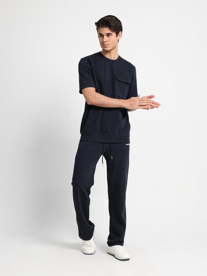 Half Sleeves Round Neck Sweatshirt