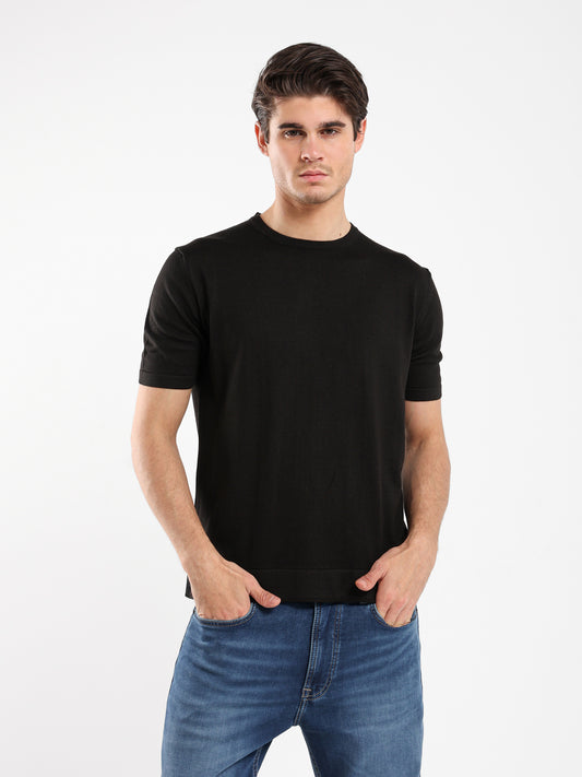 Short Sleeves Knitwear T-Shirt