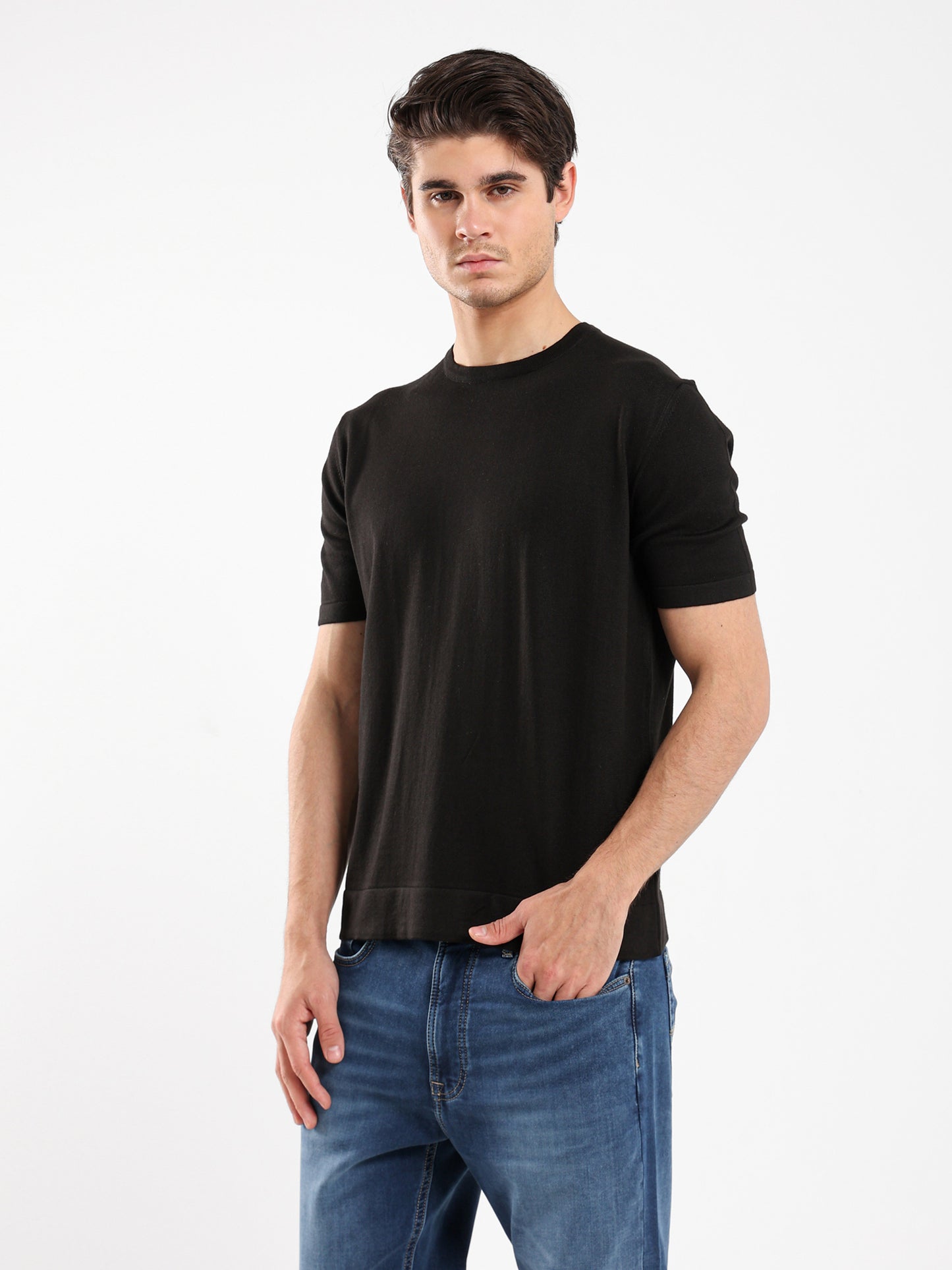 Short Sleeves Knitwear T-Shirt
