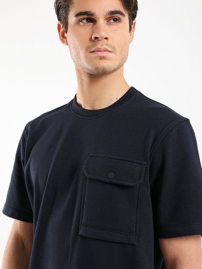 Half Sleeves Round Neck Sweatshirt