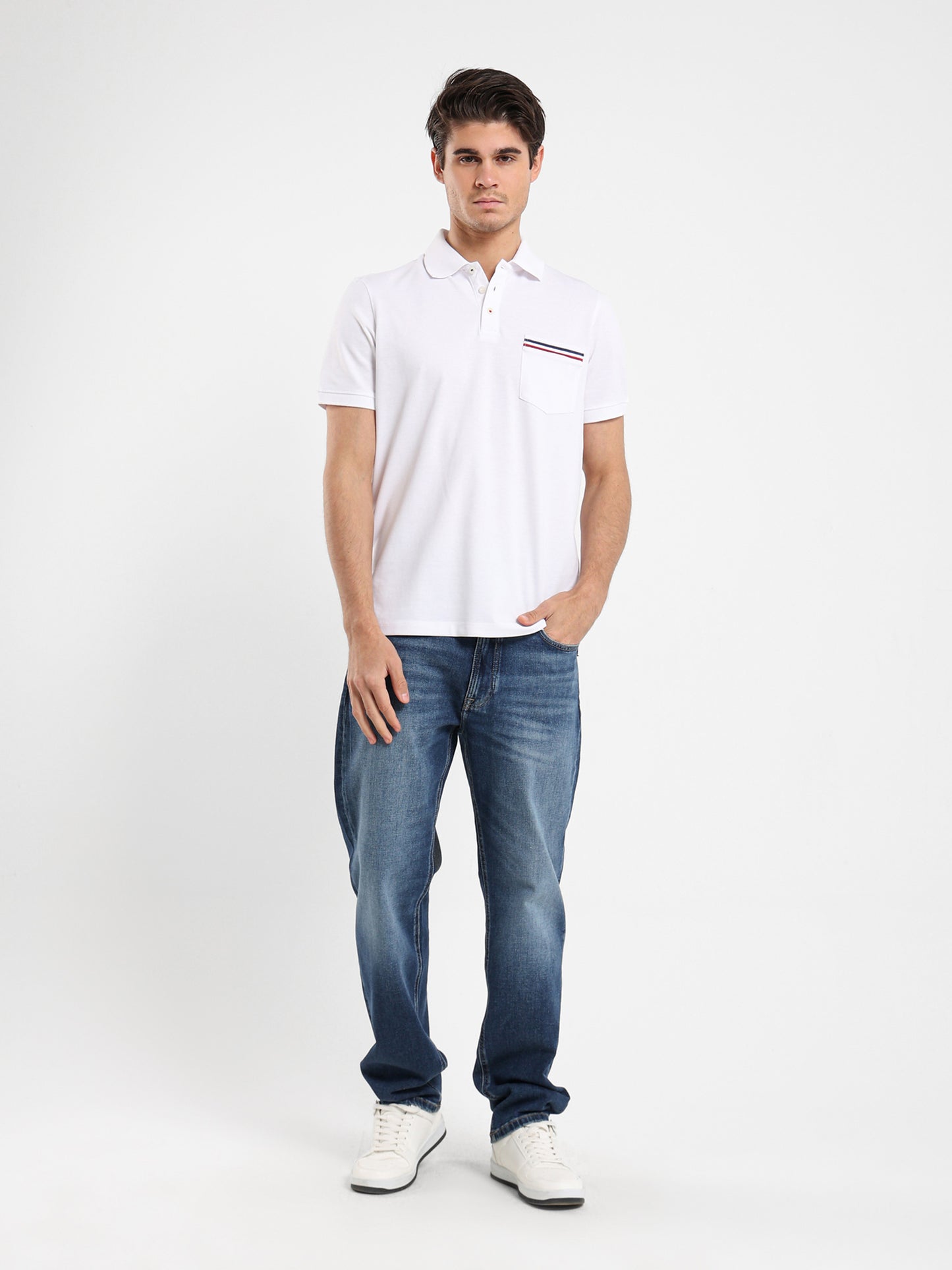 Pique Chest Pocket Polo