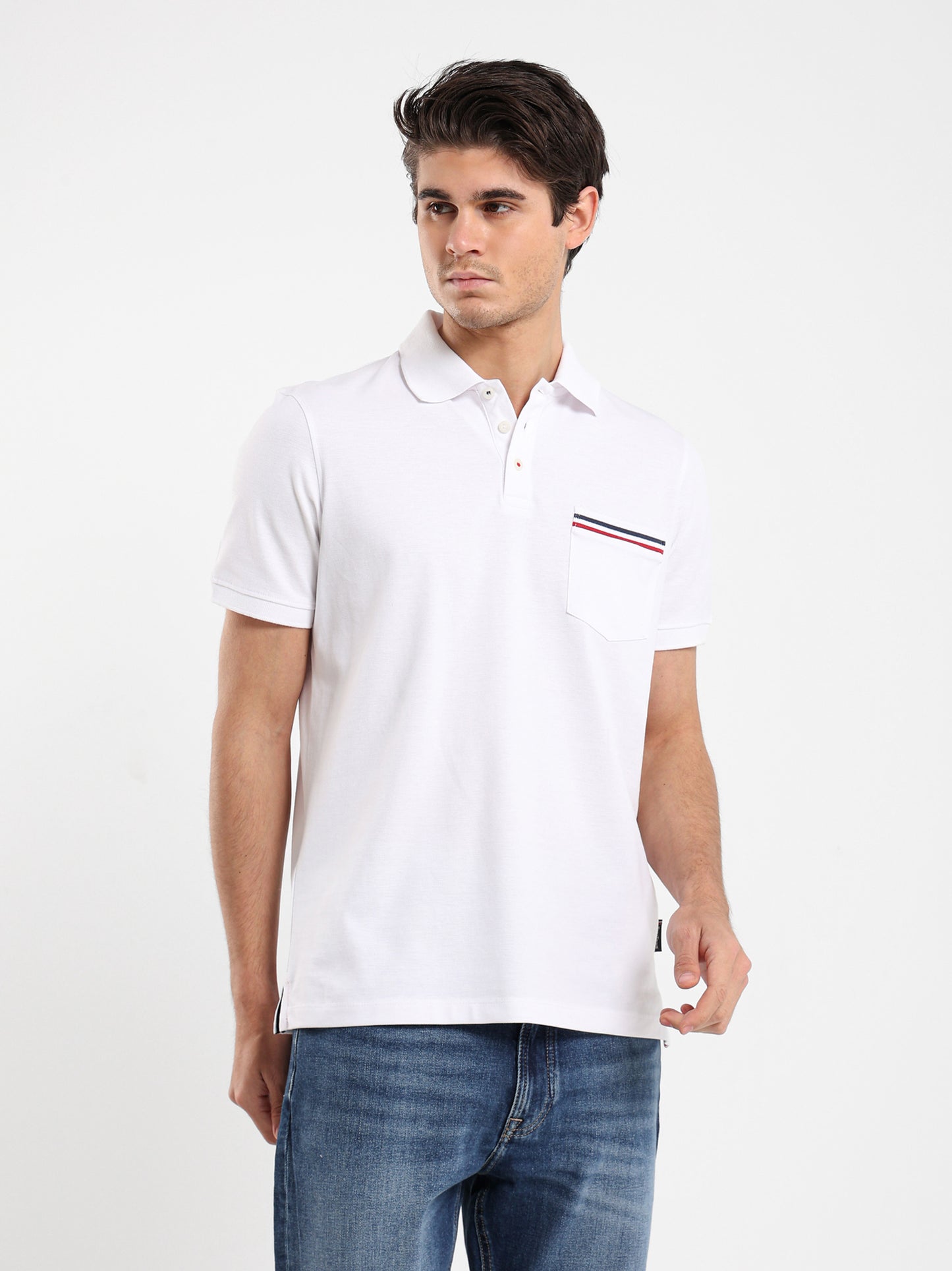 Pique Chest Pocket Polo