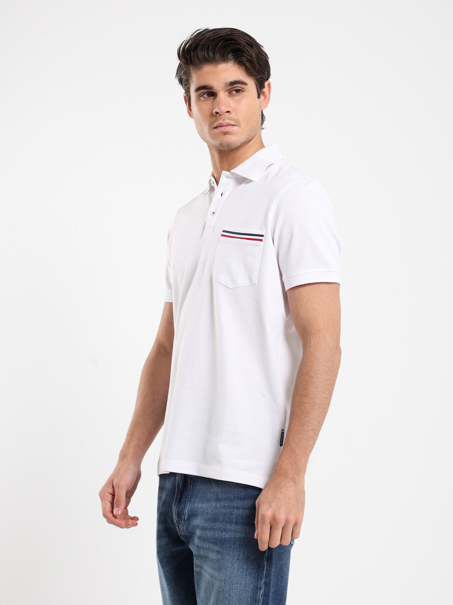 Pique Chest Pocket Polo
