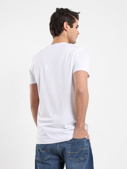 Basic Jersey Lycra Crew Neck T-Shirt