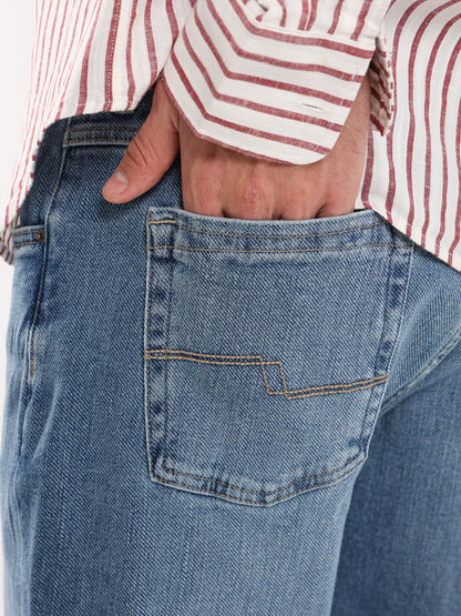 Washed Denim Jeans