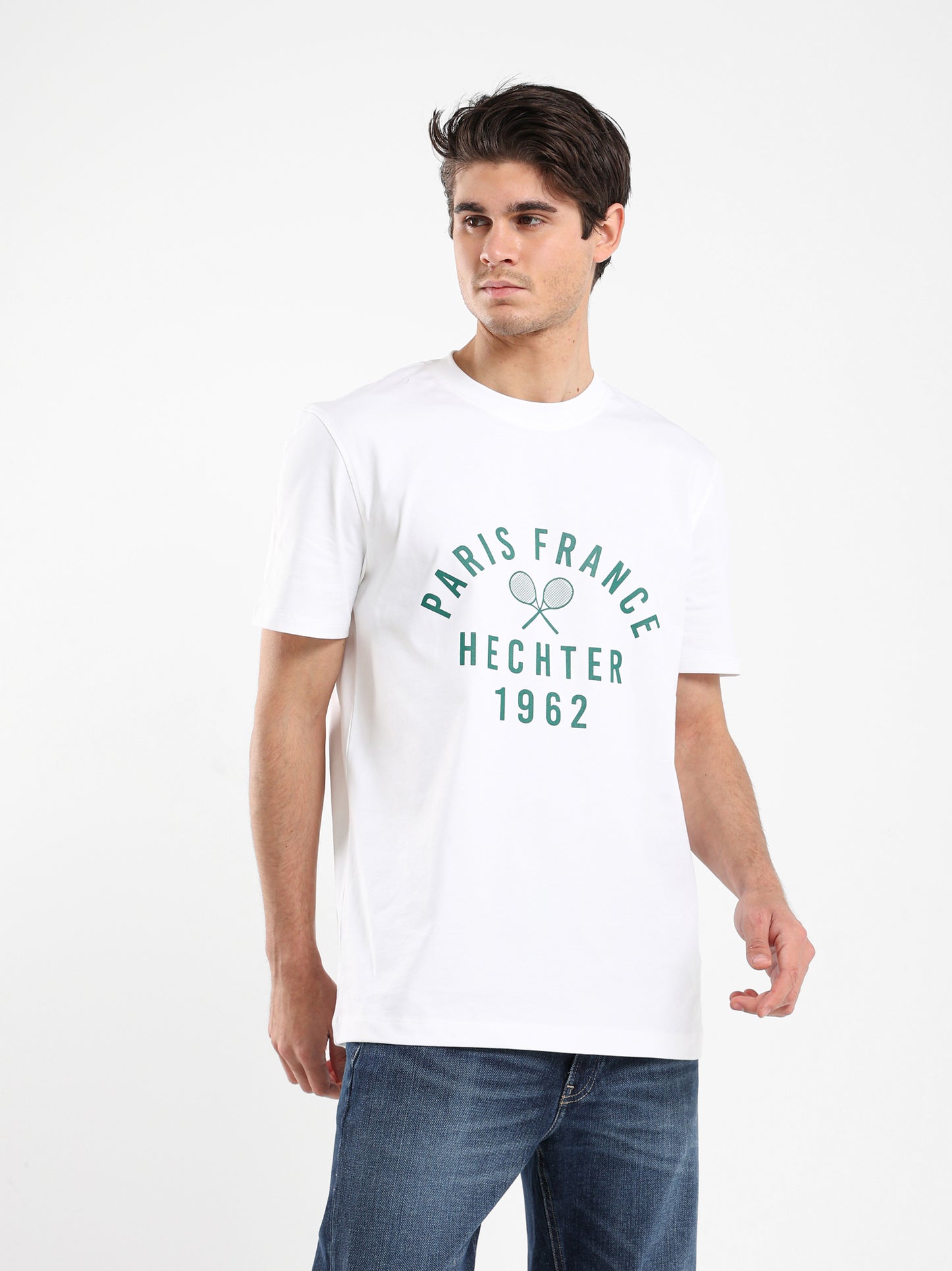 Round Neck Tennis Print T-Shirt
