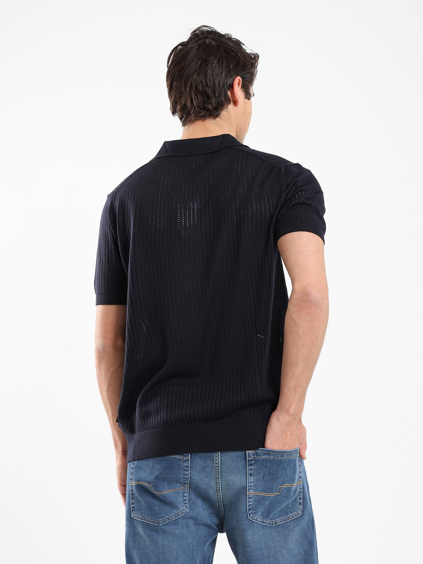 Polo Jacquard Knitwear T-Shirt