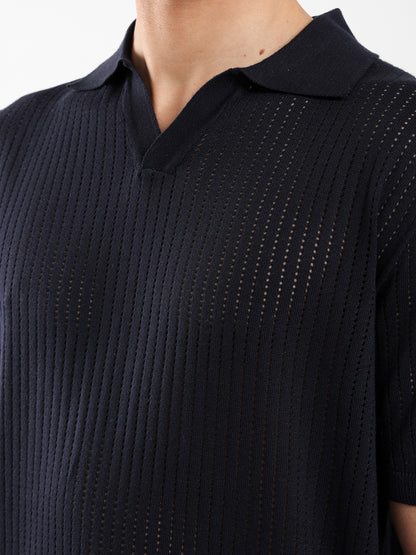 Polo Jacquard Knitwear T-Shirt