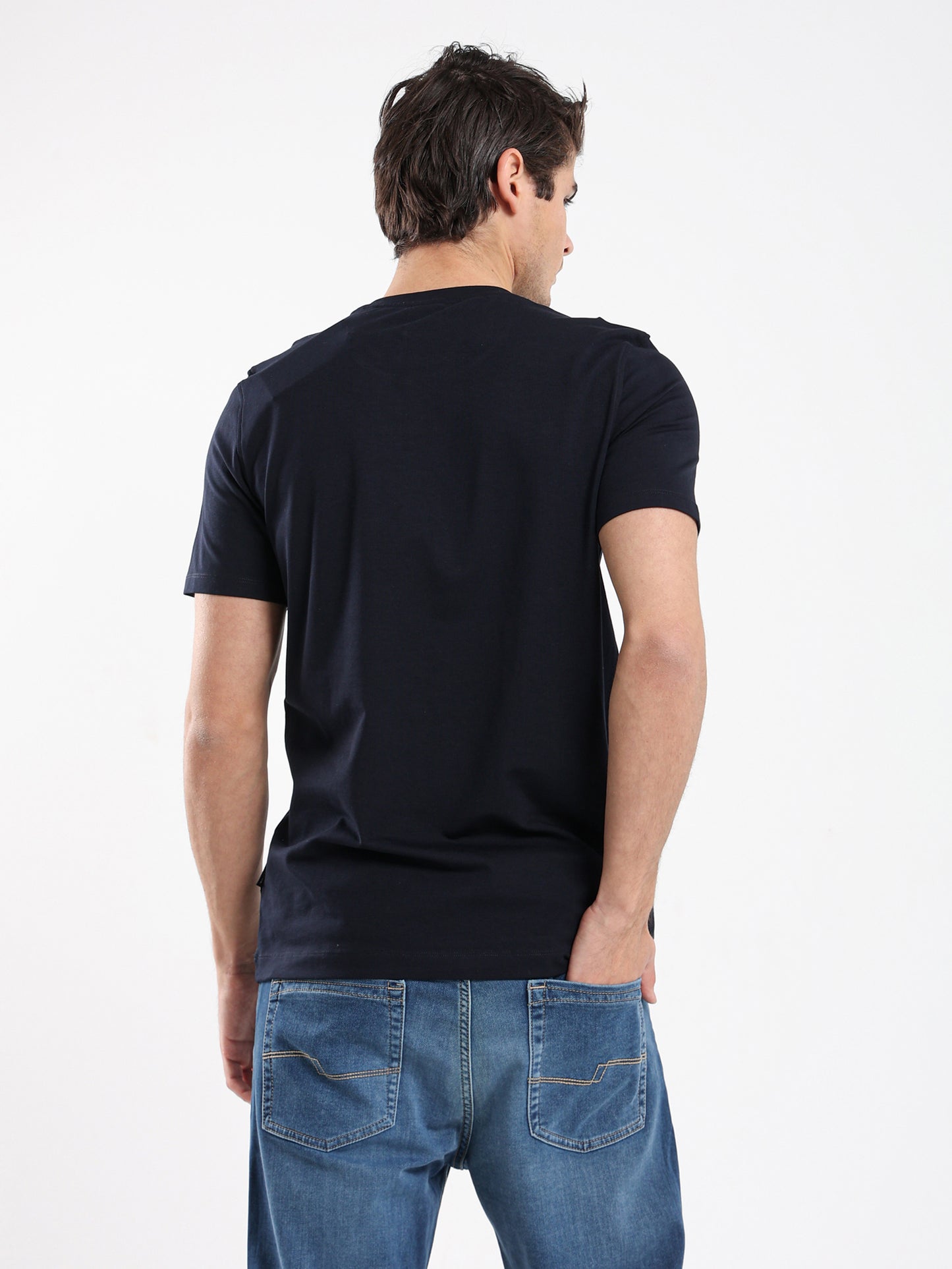 Round Neck Hechter Paris Print T-Shirt