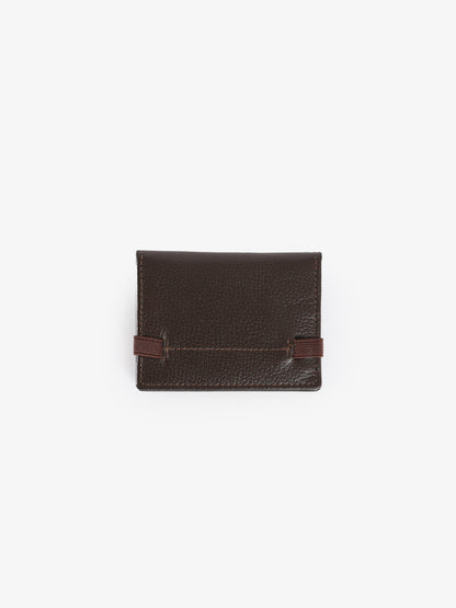 Pebbled Card Holder with Strap