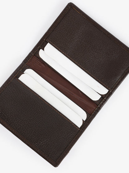 Pebbled Card Holder with Strap