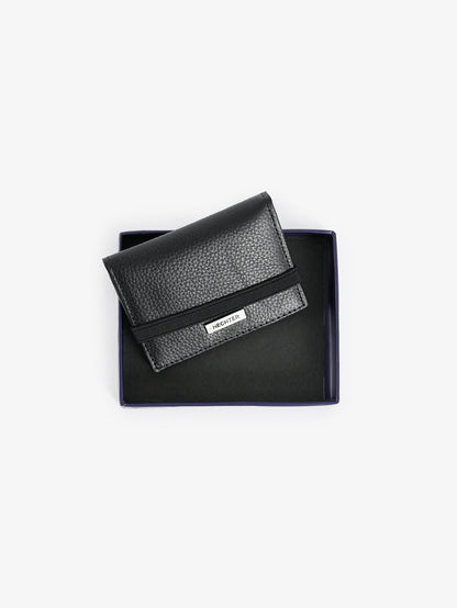 Pebbled Card Holder with Strap