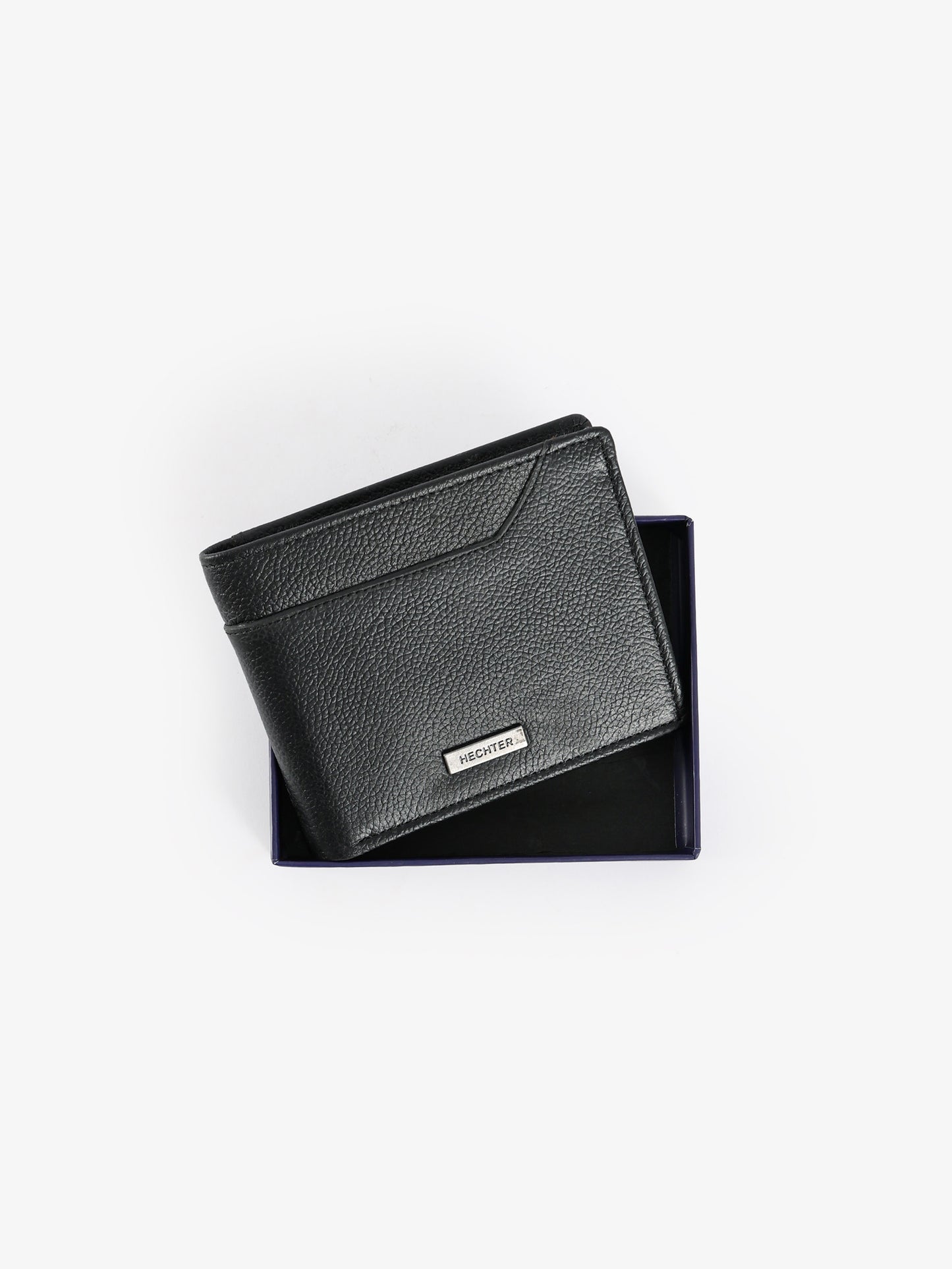Textured Leather Bifold Wallet