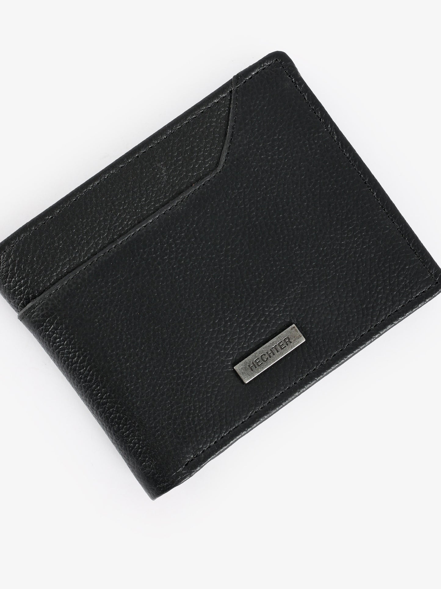 Textured Leather Bifold Wallet