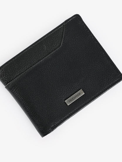 Textured Leather Bifold Wallet