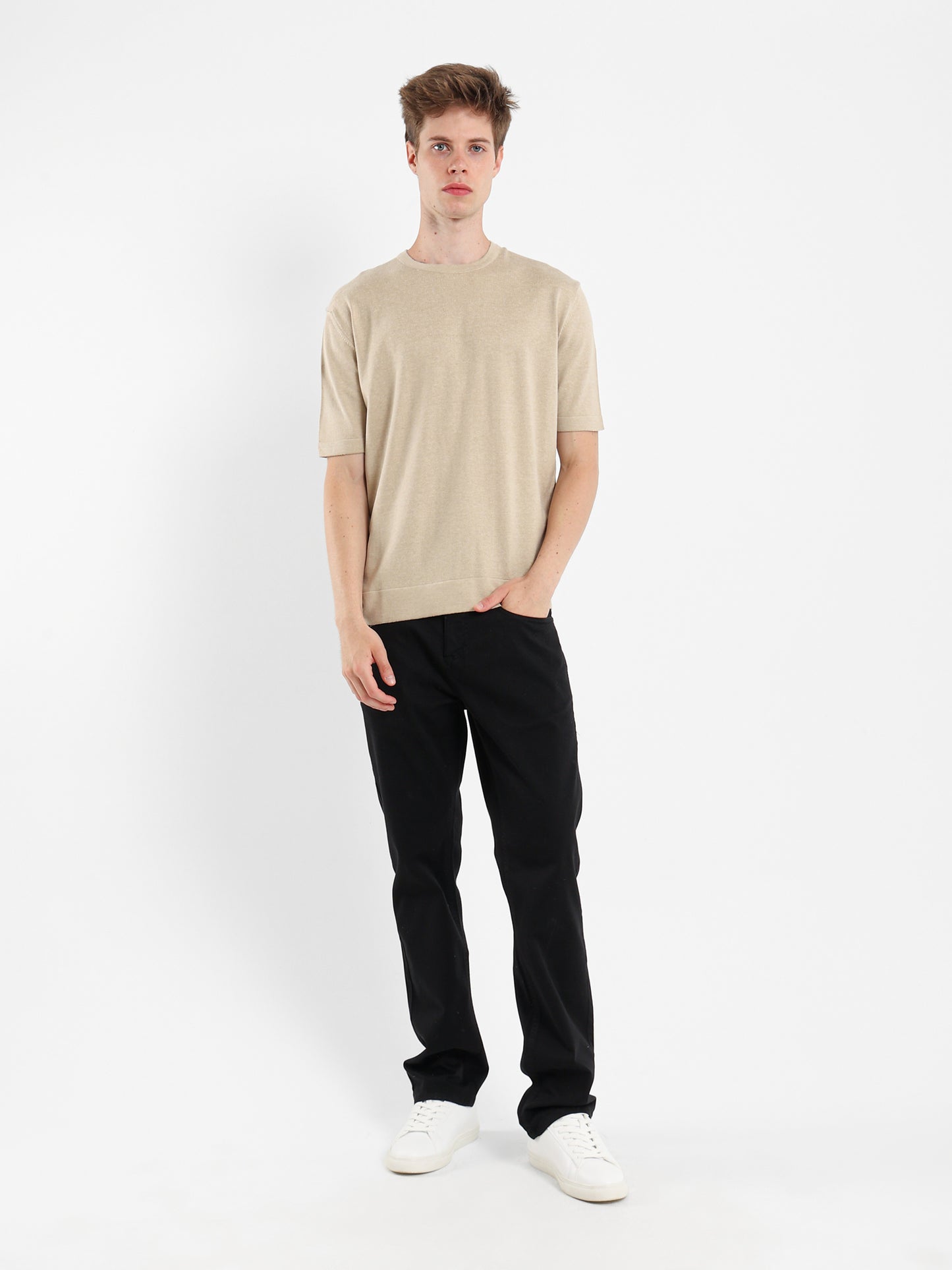 Short Sleeves Knitwear T-Shirt