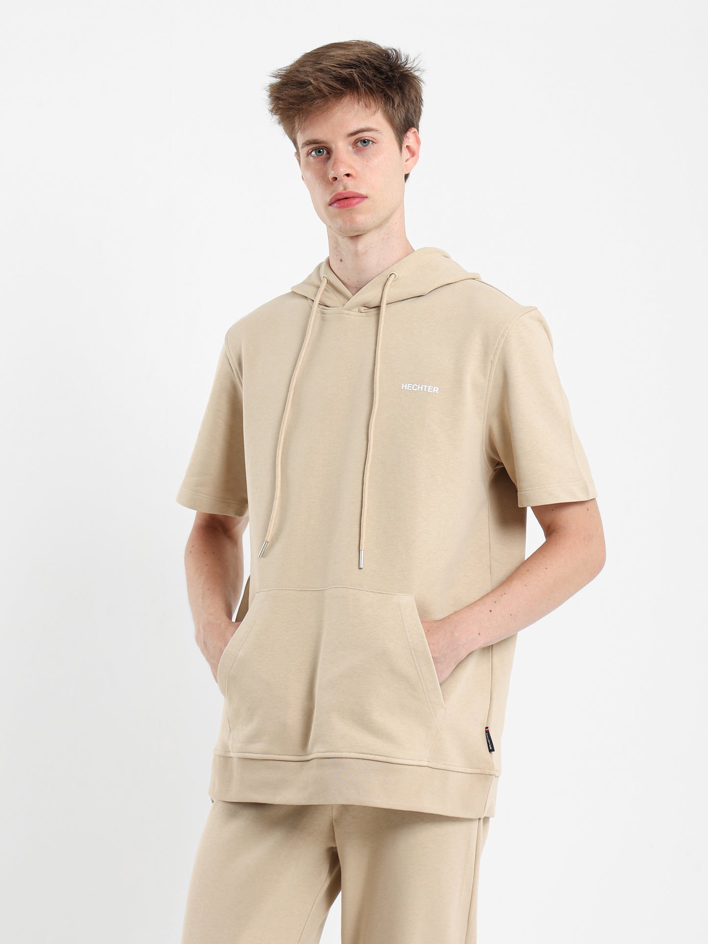 Half Sleeves Hoodie Sweater