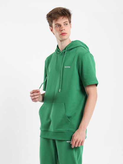 Half Sleeves Hoodie Sweater