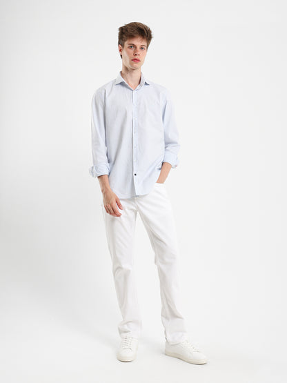 Oxford Stripe Long Sleeve Shirt