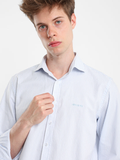 Oxford Stripe Long Sleeve Shirt