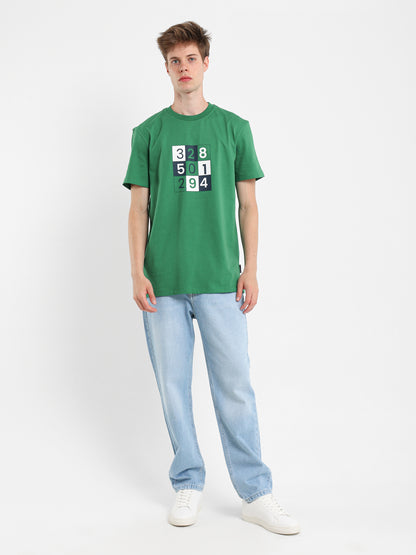 Crew Neck Printed T-Shirt