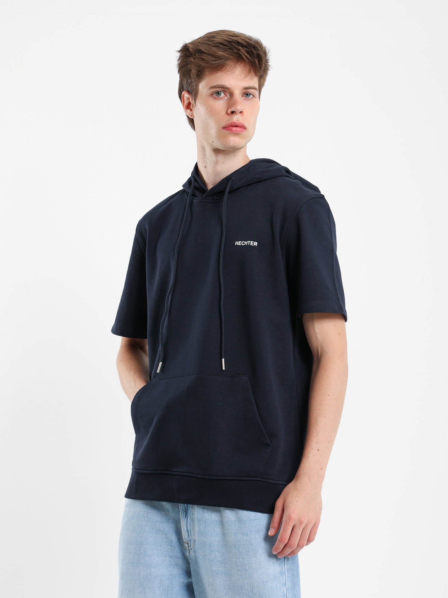 Half Sleeves Hoodie Sweater