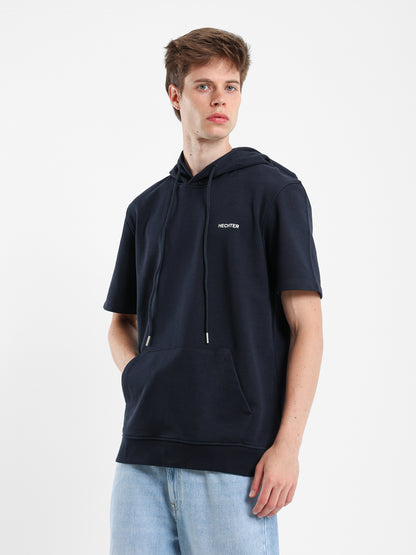 Half Sleeves Hoodie Sweater