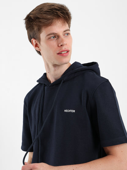 Half Sleeves Hoodie Sweater