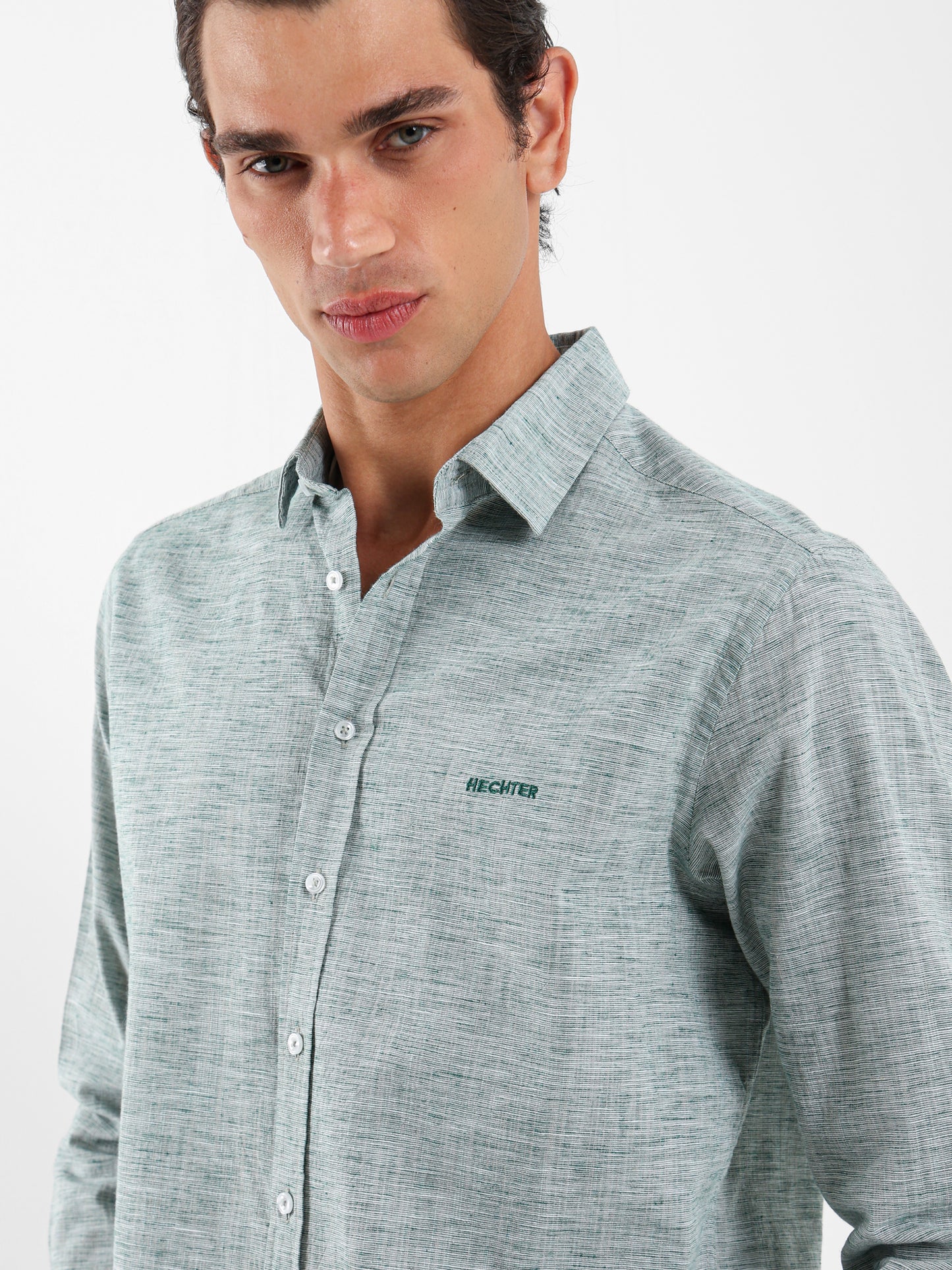 Kent Collar Textured Shirt