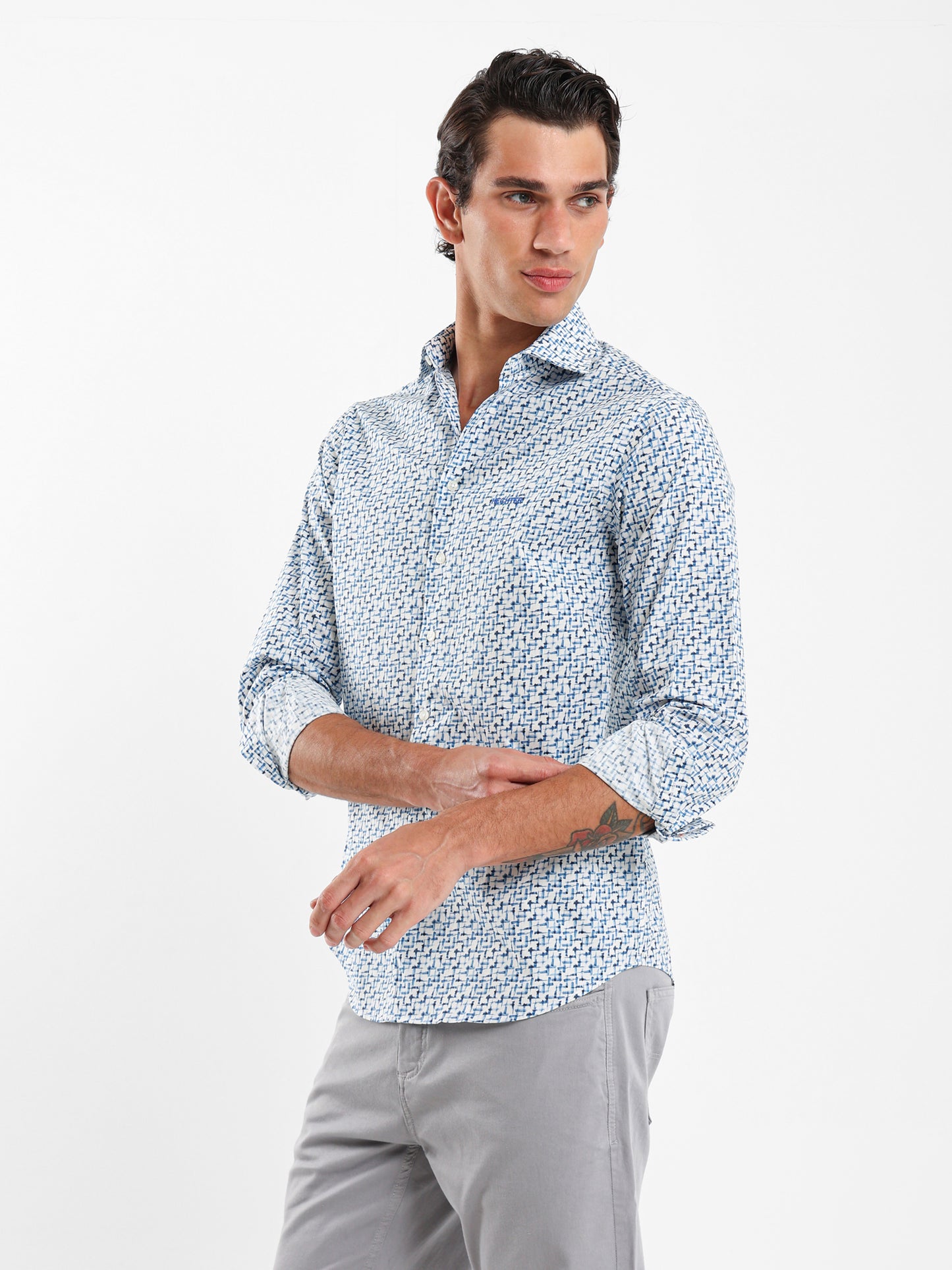 Printed Semi Dressed Shirt