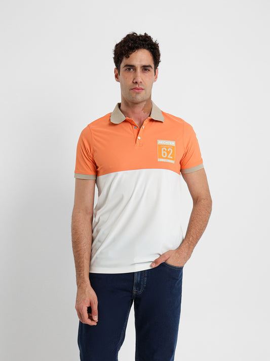 Color Block Piqué Polo