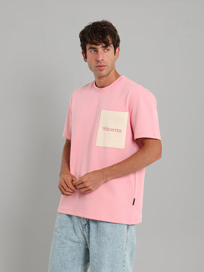 Contrast Pocket Round Neck T-Shirt