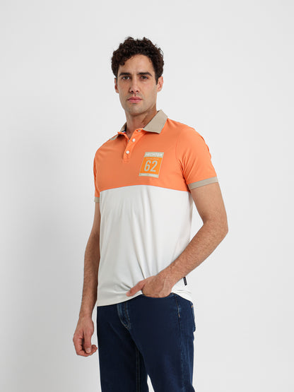 Color Block Piqué Polo