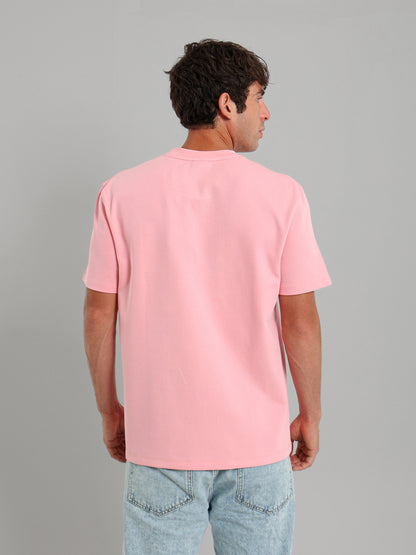 Contrast Pocket Round Neck T-Shirt