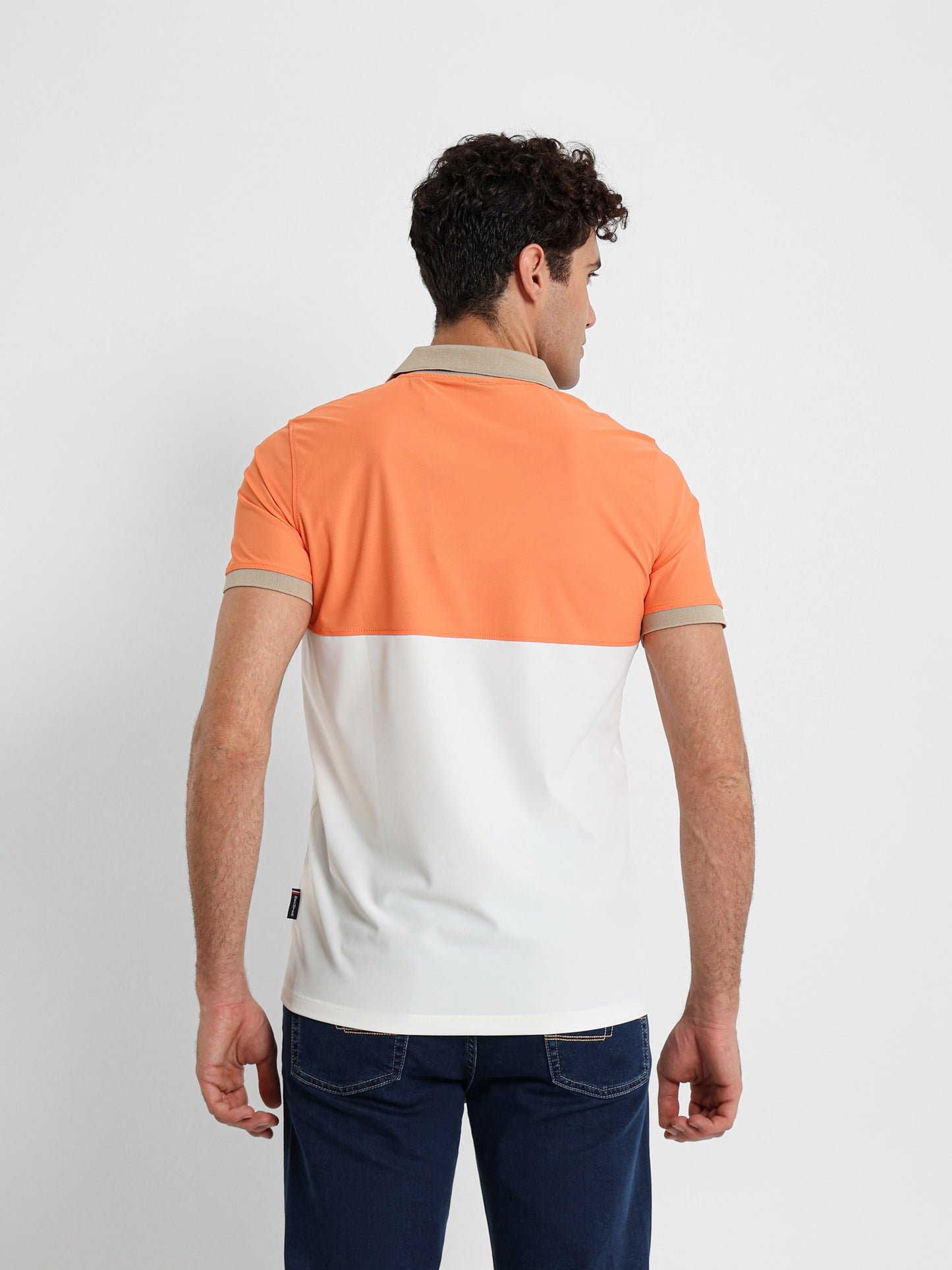 Color Block Piqué Polo